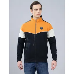 Cantabil Blue Fleece Regular Fit Sweatshirt-picture-19