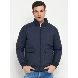 Cantabil Blue Regular Fit Reversible Jacket-picture-18