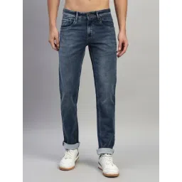 Cantabil Blue Regular Fit Solid Jeans-picture-34