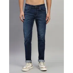 Cantabil Blue Regular Fit Solid Jeans-picture-40