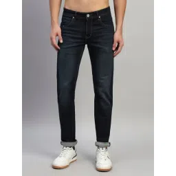 Cantabil Blue Regular Fit Solid Jeans-picture-35
