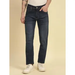 Cantabil Blue Regular Fit Solid Jeans-picture-39