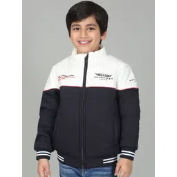 Cantabil Boys Colourblocked Puffer Jacket with Patchwork-picture-53