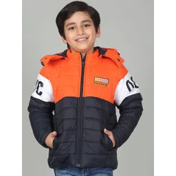 Cantabil Boys Colourblocked Puffer Jacket with Patchwork-picture-52