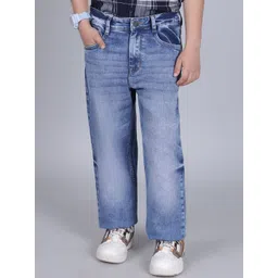 Cantabil Boys Comfort Regular Fit Low-Rise Cotton Heavy Fade Stretchable Jeans-picture-30