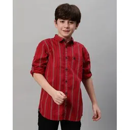 cantabil Boys Striped Regular Fit Shirt-picture-48