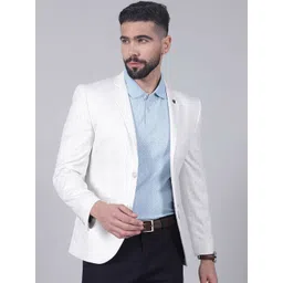 Cantabil Checkered Single Breasted Casual Blazer-picture-30