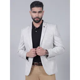 Cantabil Checkered Single Breasted Casual Blazer-picture-39