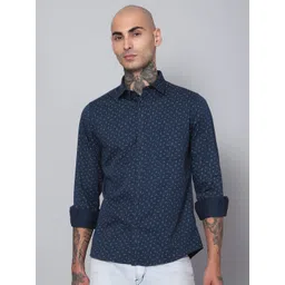 Cantabil Comfort Micro Ditsy Printed Cotton Casual Shirt-picture-40