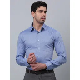 Cantabil Comfort Self Designed Cotton Formal Shirt-picture-37