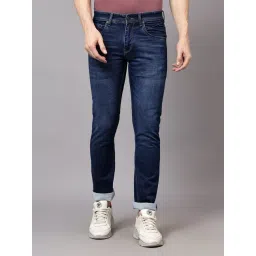 Cantabil Dark Blue Regular Fit Jeans-picture-33