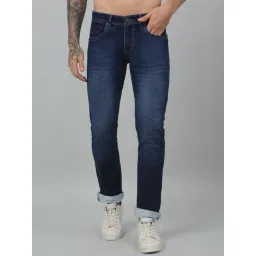 Cantabil Dark Blue Regular Fit Jeans-picture-40