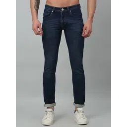 Cantabil Dark Blue Regular Fit Jeans-picture-39