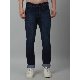 Cantabil Dark Blue Straight Fit Jeans-picture-12
