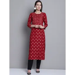 Cantabil Floral Printed Straight Kurta-picture-22