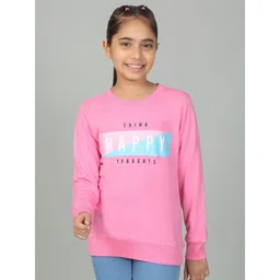 Cantabil Girls Typography Printed Applique T-shirt-picture-43