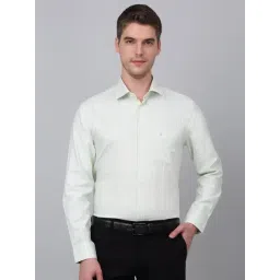 Cantabil Green Cotton Regular Fit Checks Shirt-picture-17