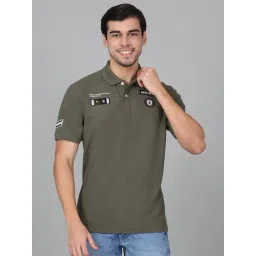 Cantabil Green Regular Fit Polo T-Shirt-picture-40