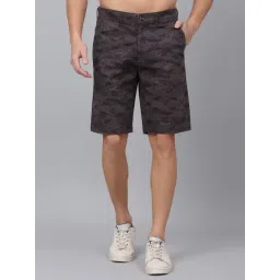 Cantabil Grey Regular Fit Printed Shorts-picture-18