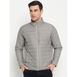 Cantabil Grey Regular Fit Quilted Jacket image 1