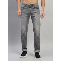Cantabil Grey Regular Fit Solid Jeans-picture-25
