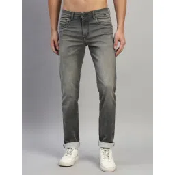 Cantabil Grey Regular Fit Solid Jeans-picture-22