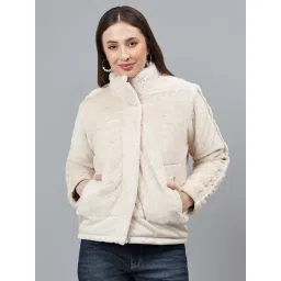 Cantabil Ivory Regular Fit Solid Jacket-picture-45