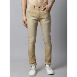 Cantabil Khaki Cotton Regular Fit Jeans-picture-18