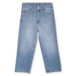 Cantabil Kids Blue Cotton Regular Fit Jeans-picture-38