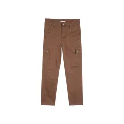 Cantabil Kids Brown Solid Jeans-picture-28