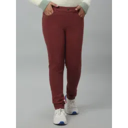 Cantabil Kids Brown Solid Jeggings-picture-27