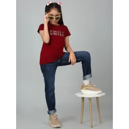 Cantabil Kids Maroon Printed T-Shirt image 5