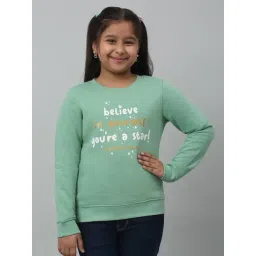 Cantabil Kids Mint Green Printed Full Sleeves Sweatshirt-picture-17
