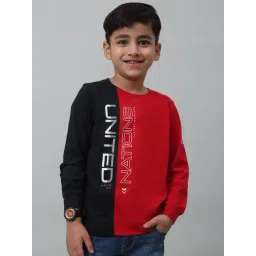 Cantabil Kids Navy & Red Printed Full Sleeves T-Shirt-picture-27