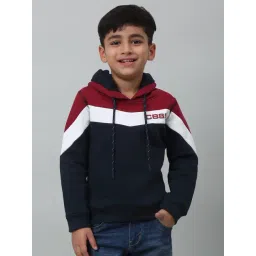 Cantabil Kids Navy Color Block Full Sleeves Sweatshirt-picture-24