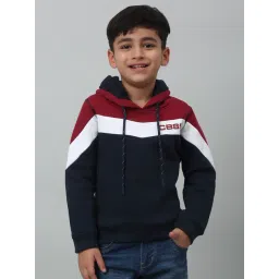 Cantabil Kids Navy Color Block Full Sleeves Sweatshirt-picture-16