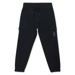 Cantabil Kids Navy Cotton Regular Fit Joggers-picture-11