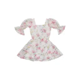 Cantabil Kids Off-White Printed Dress-picture-17
