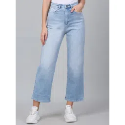 Cantabil Light Blue Denim Regular Fit Jeans-picture-44