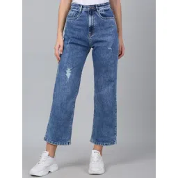 Cantabil Light Blue Denim Regular Fit Jeans-picture-39