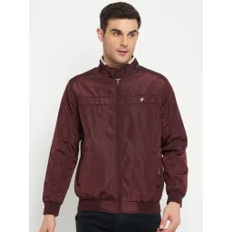 Cantabil Maroon Regular Fit Reversible Jacket-picture-16