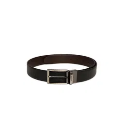 Cantabil Men Black Textured Leather Formal Belt-picture-29