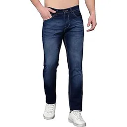 cantabil Men Blue Cotton Regular Fit Casual Jeans (P_MDNM00343_DARKMERCERISED)-picture-13