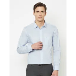 Cantabil Men Blue Solid Formal Shirt-picture-41