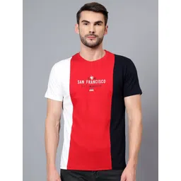 Cantabil Men Colourblocked Applique T-shirt-picture-38