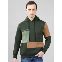 Cantabil Men Colourblocked Hooded Sweatshirt-picture-23
