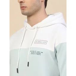 Cantabil Men Colourblocked Hooded Sweatshirt image 5