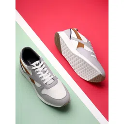 Cantabil Men Colourblocked PU Sneakers-picture-36
