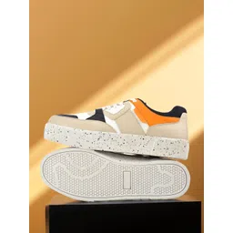 Cantabil Men Colourblocked PU Sneakers-picture-31