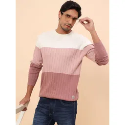 Cantabil Men Colourblocked Pullover-picture-38